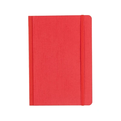 Fabriano® EcoQua Plus A5 Dotted Red Fabric-Bound Notebook