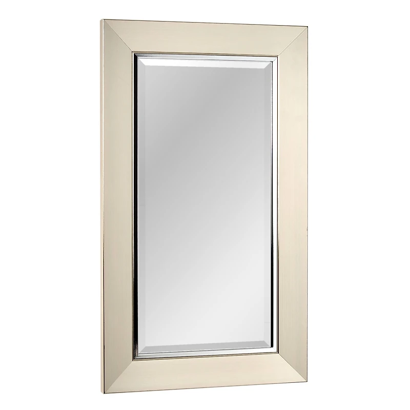 Head West 29" Brushed Nickel Framed Vanity Mirror