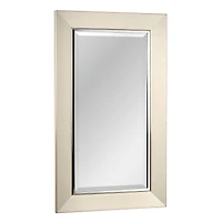 Head West 29" Brushed Nickel Framed Vanity Mirror