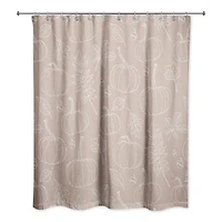 Dusty Rose Fall Shower Curtain