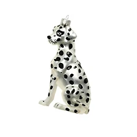 4.5" White & Black Dalmatian Glass Ornament by Ashland®