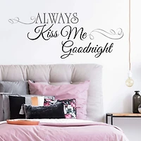RoomMates Always Kiss Me Goodnight Peel & Stick Wall Decals