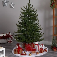 6ft. Pre-Lit Vancouver Mountain Pine Artificial Christmas Tree, Clear Lights