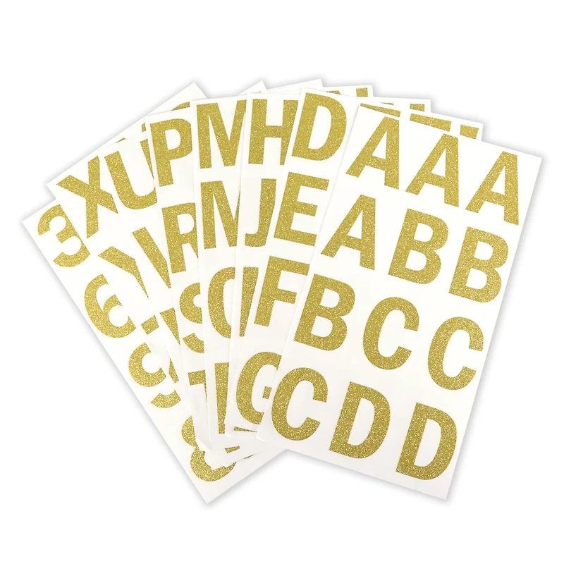 Gold Glitter Alphabet Stickers by Recollections™