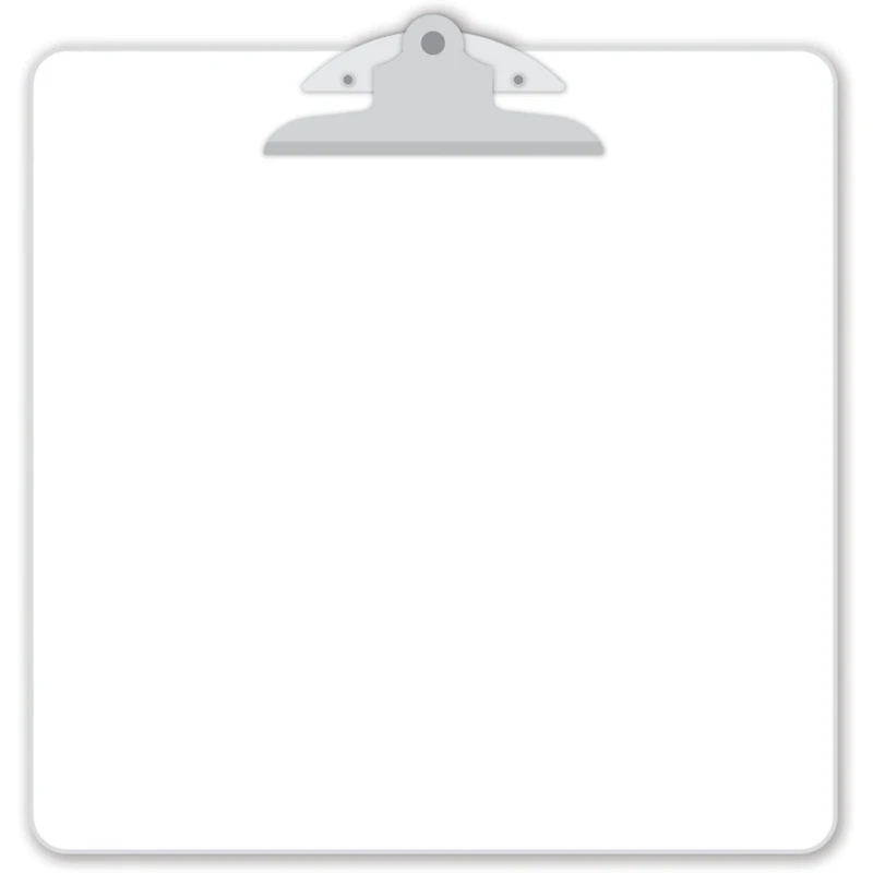 Doodlebug Design Inc.™ Clipart Lily White Monochromatic Clipboard