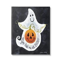 Stupell Industries You Had Me At Boo Ghost Canvas Wall Art