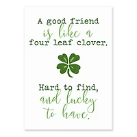 Good Friend Four Leaf Clover Tabletop Canvas