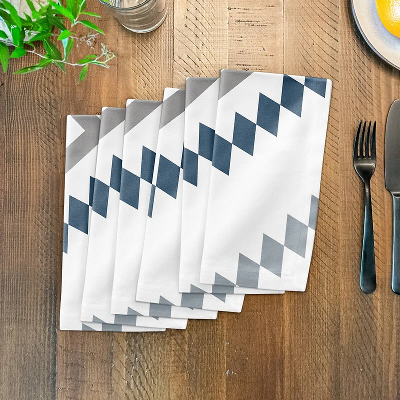 Southwest Diamond Pattern 10" x 10" Cotton Twill Napkin