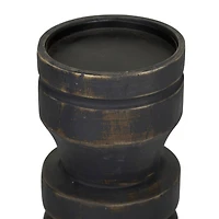 Black Traditional Candle Holder Set