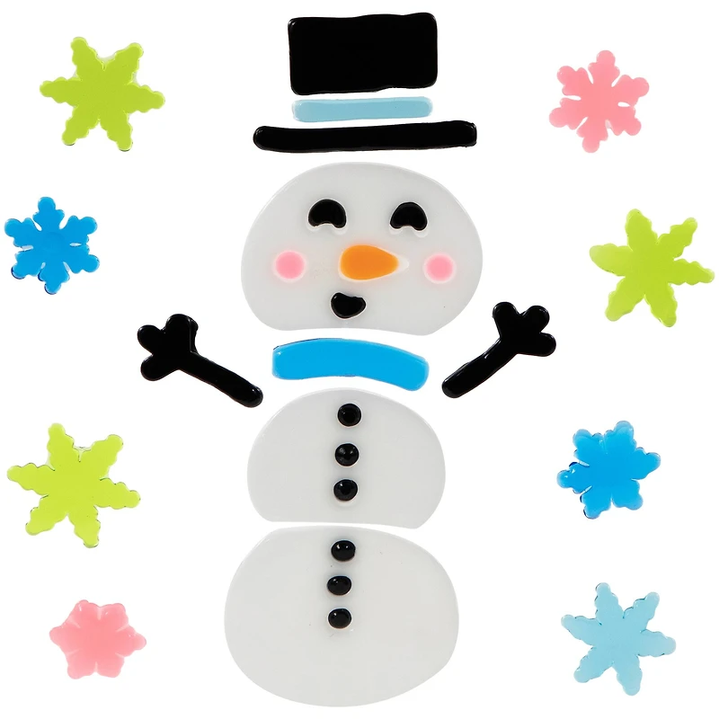 Double-Sided Christmas Gel Window Clings, 6ct.