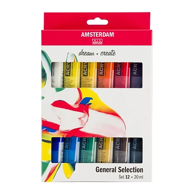 Amsterdam Standard General Selection 12 Color Acrylic Paint Set