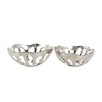 Aluminum Drip Decorative Bowl Set with Open Frame Design