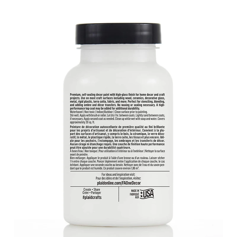 FolkArt® One Décor Paint™ Gloss Paint & Sealer