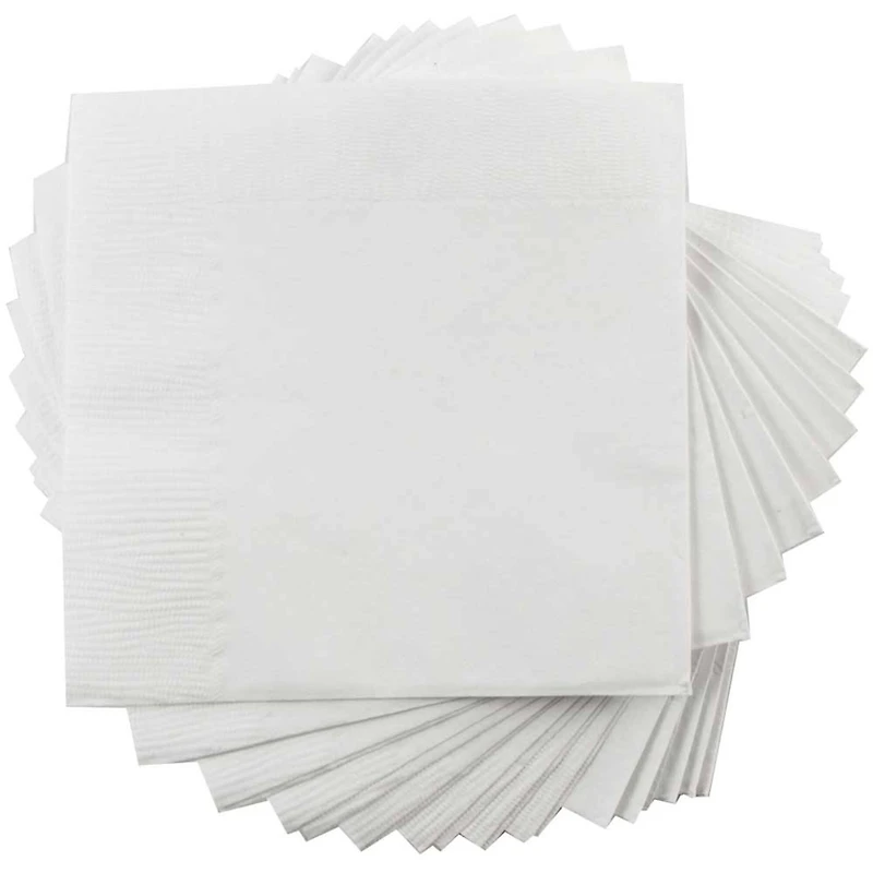 JAM Paper White Medium Lunch Napkins, 600ct.