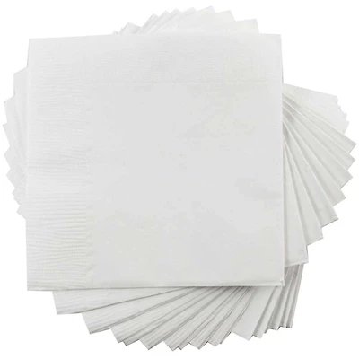 JAM Paper White Medium Lunch Napkins, 600ct.