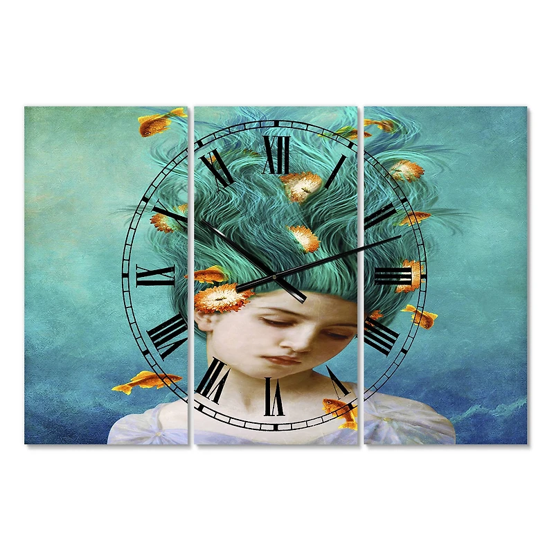 Designart Sweet Allure Modern Multipanel Wall Clock