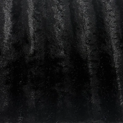 Feldman Black Faux Fur Mink Fabric