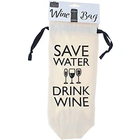 Personality Case™ Save Water Canvas Wine Bag