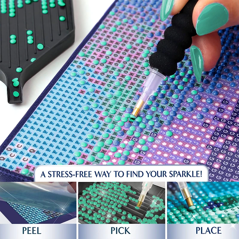 ArtSkills® Brilliant Art Northern Lights Stretched Canvas Diamond Painting Kit