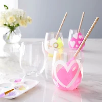 12oz. Clear Plastic Stemless Wine Glasses by Celebrate It™, 20ct.