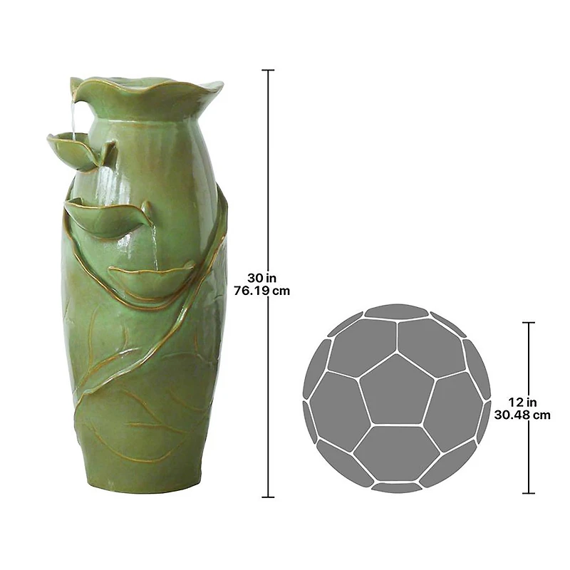 Design Toscano Ceramic Cascading Vines Garden Fountain