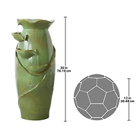 Design Toscano Ceramic Cascading Vines Garden Fountain