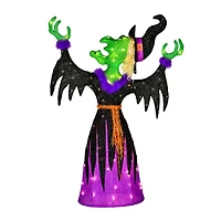 47'' Pre-Lit Cackling Green Witch Halloween Décor