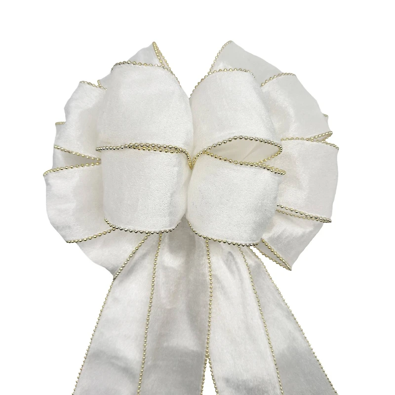 20.5" Cream Shimmer Tree Bow by Celebrate It®
