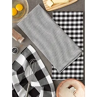 DII® Black & White Dishtowel Set