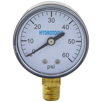 Swimline 60 PSI HydroTools Bottom Mount Pressure Gauge Swimming Pool Filter & Pump Accessory