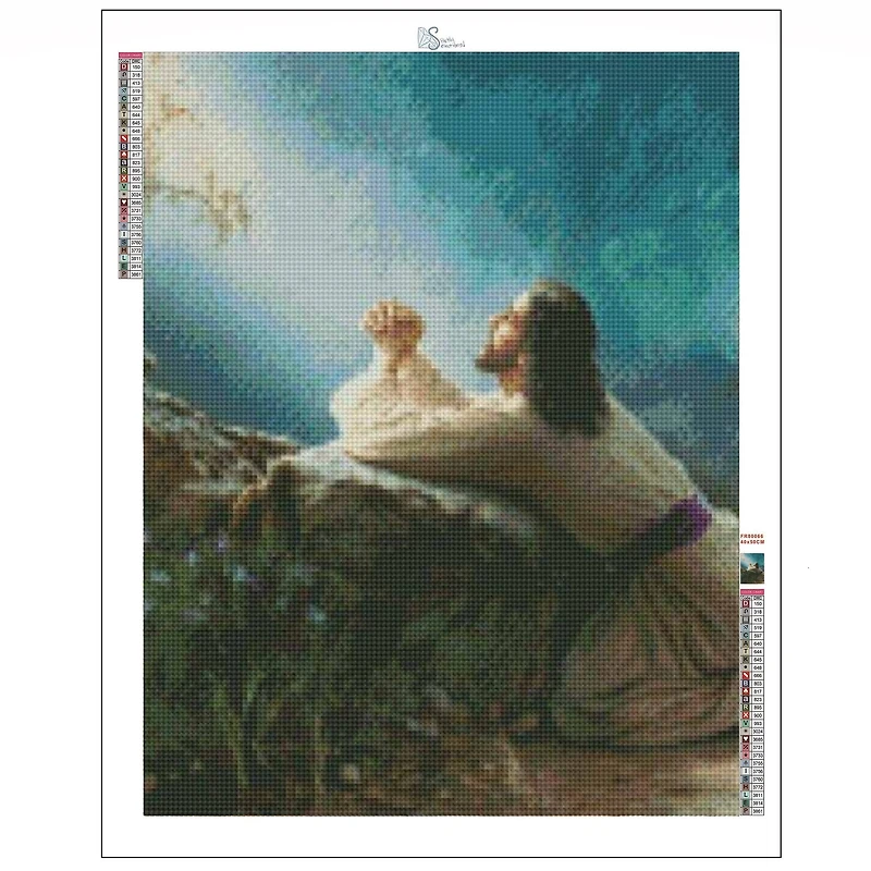 Sparkly Selections Give Me Strength 40cm x 50cm Diamond Painting Kit, Round Diamonds