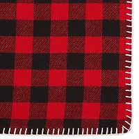 DII® Buffalo Check with Embroidery Placemat Set, 6ct.
