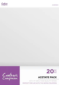 8" x 11" Acetate Sheets, 20ct.