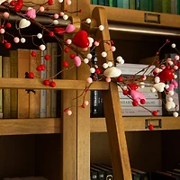 6ft. Artificial Valentine's Day Heart & Berry Twig Garland