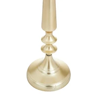 Gold Aluminum Traditional Candelabra, 24" x 13" x 13"