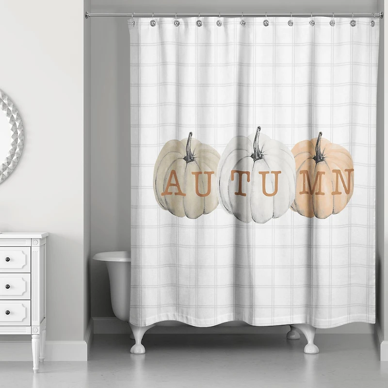 Autumn Pumpkins Shower Curtain
