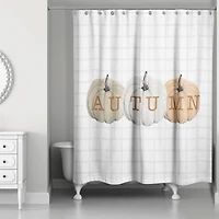Autumn Pumpkins Shower Curtain