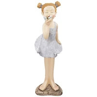 29" Girl with Butterfly Outdoor Garden Statue