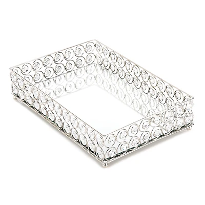 13" Shimmer Rectangular Jeweled Tray