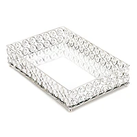 13" Shimmer Rectangular Jeweled Tray