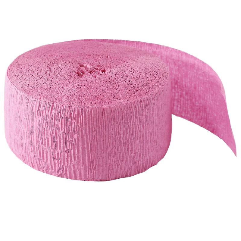 12 Pack: 81ft. Pink Crepe Streamer by Celebrate It™
