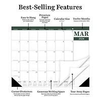TF Publishing 2024 Professional Large Desk Pad Monthly Blotter Calendar