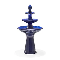 Glitzhome® 45" 3-Tier Ceramic Outdoor Fountain