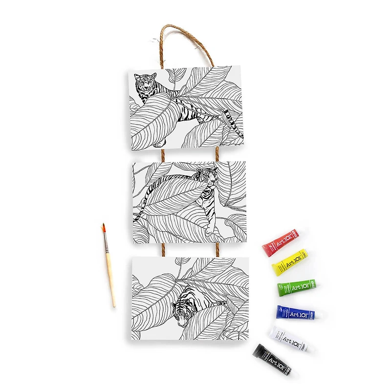 Art 101 Gallery Tiger & Apothecary Hanging Canvas Wall Art Kits