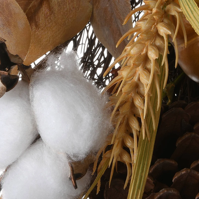 30" Autumn Pine Nut Teardrop Swag