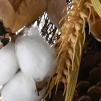 30" Autumn Pine Nut Teardrop Swag