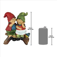 Design Toscano 9.5" Telling Secrets Gnome Statue