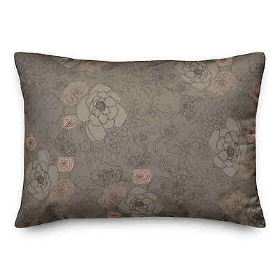 Multi Floral Throw Pillow