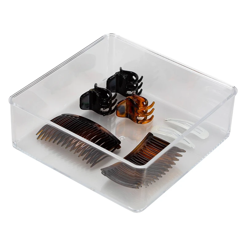 Simplify Large Square Clear Drawer Organizer
