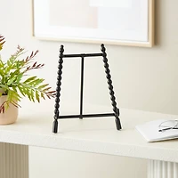 9" x 11" Black Metal Abstract Wide Display Easel